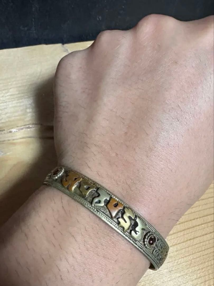 Vintage 梵字　チベット　バングル