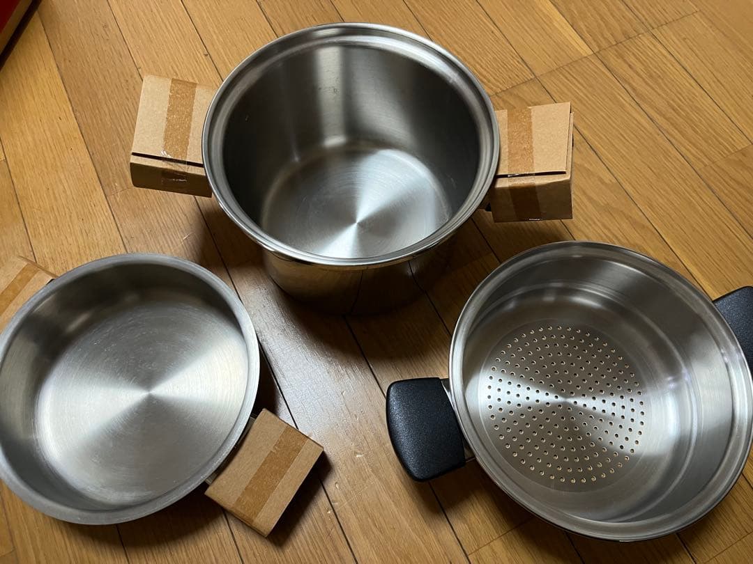 アムウェイ ステンレススチール 3段式鍋