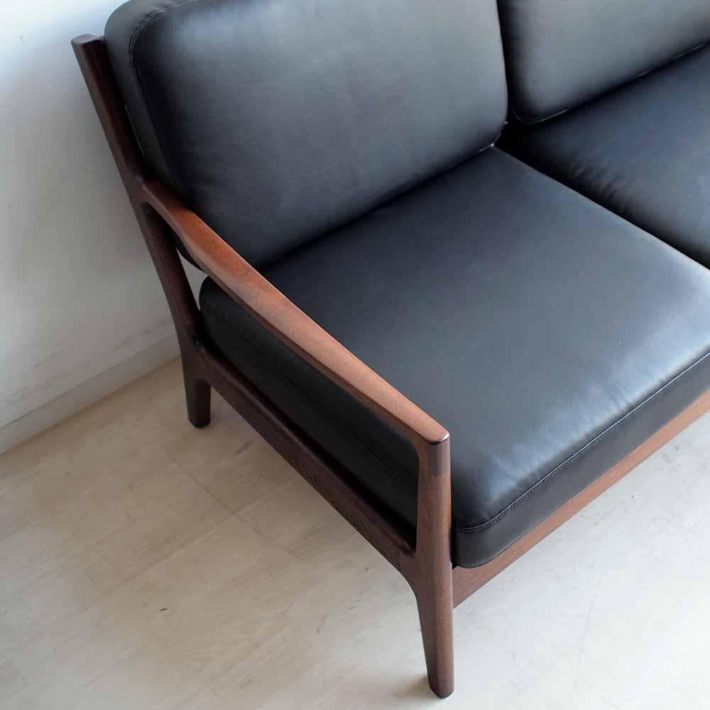 起立木工 ノルディ ソファ ウォールナット材 北欧ビンテージ ZR24175