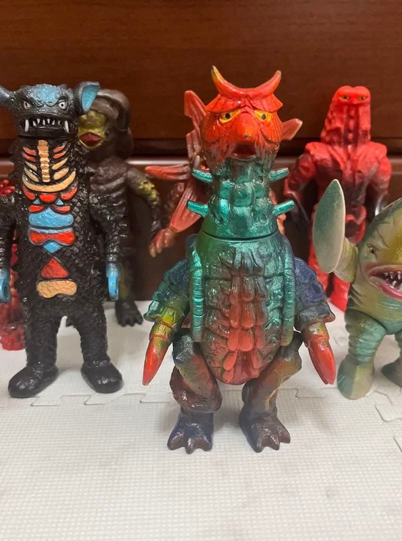 ポピー怪獣足製5体ソフビ