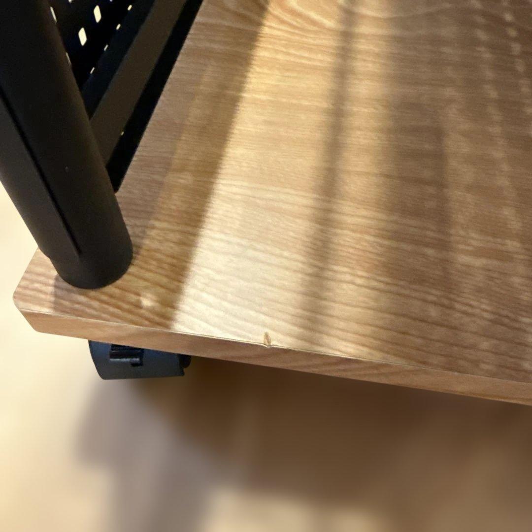 【組立済】バウヒュッテ 昇降式L字デスク BHD-670H-WD 木目