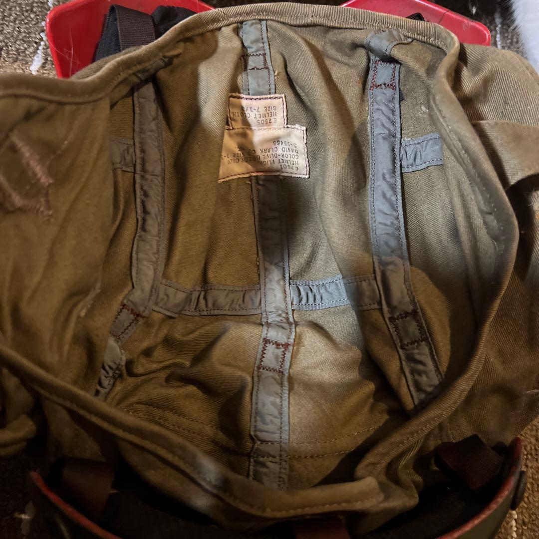 米軍放出品　実物　デッキクルー　ヘルメット