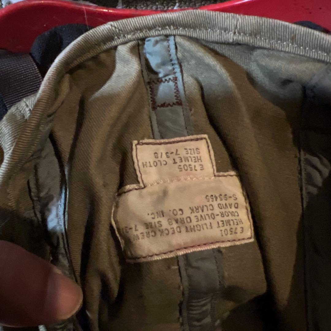 米軍放出品　実物　デッキクルー　ヘルメット