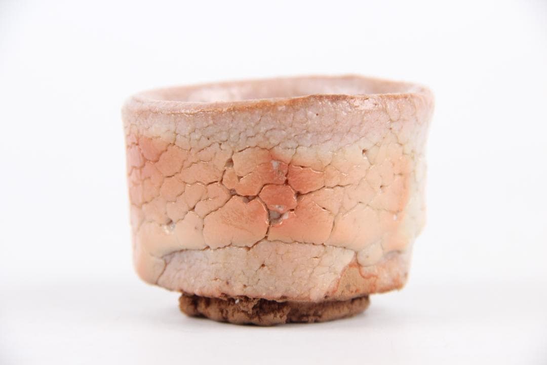 大萱窯　豊場惺也造　志野 盃 酒盃（共箱）　EU11-18