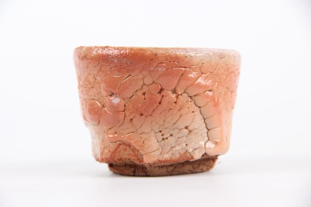 大萱窯　豊場惺也造　志野 盃 酒盃（共箱）　EU11-18