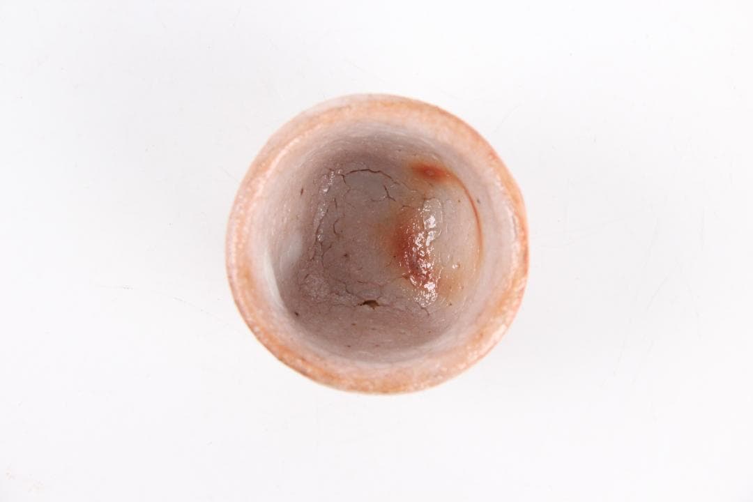 大萱窯　豊場惺也造　志野 盃 酒盃（共箱）　EU11-18