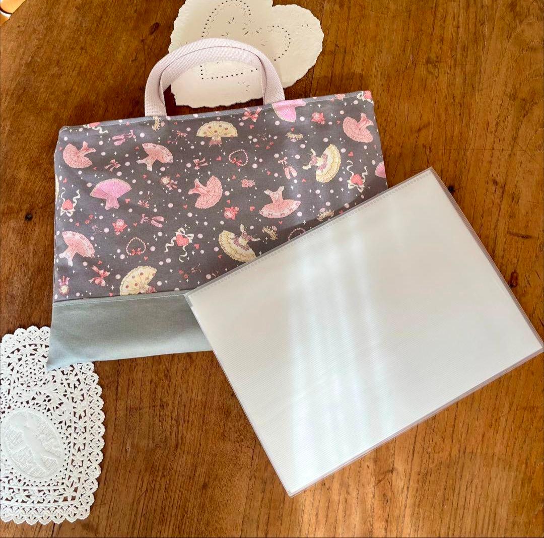 入園入学3点セット♡レッスンバッグ　上靴入れ　お着替え入れ　女の子　バレリーナ