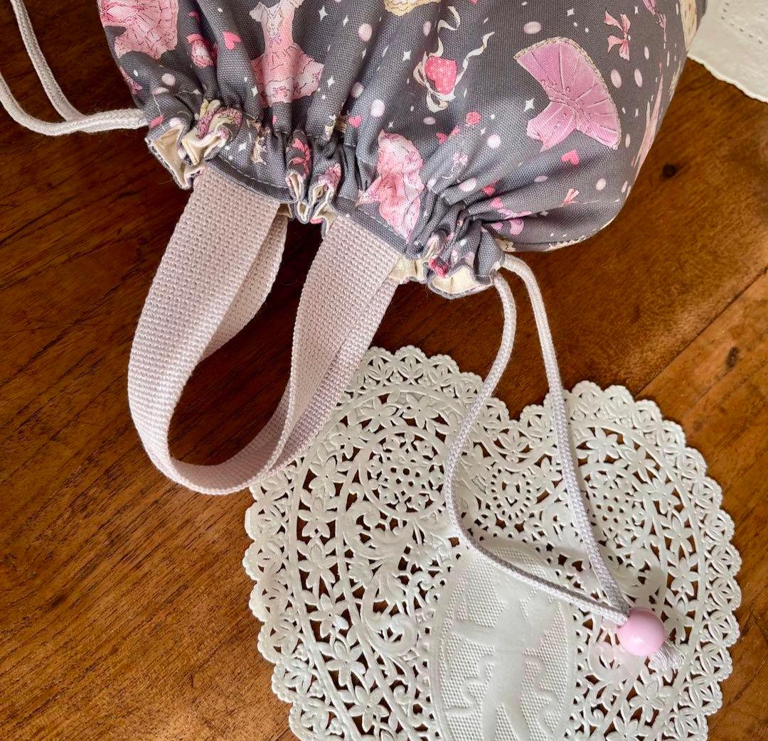 入園入学3点セット♡レッスンバッグ　上靴入れ　お着替え入れ　女の子　バレリーナ