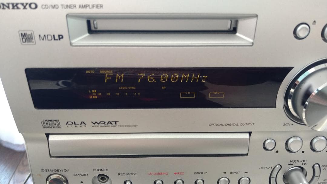 ONKYO FR-7GX （CD/MD チューナーアンプ）動作品