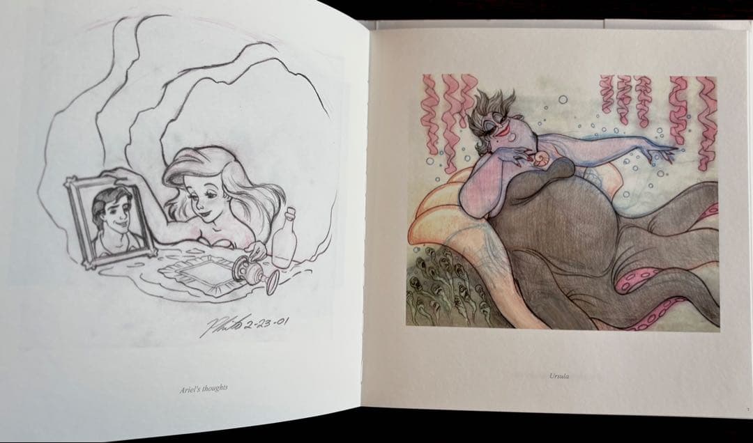 リトルマーメイド作家フィロ・バンハード画伯の原稿（ウルスラUrusura等）4枚