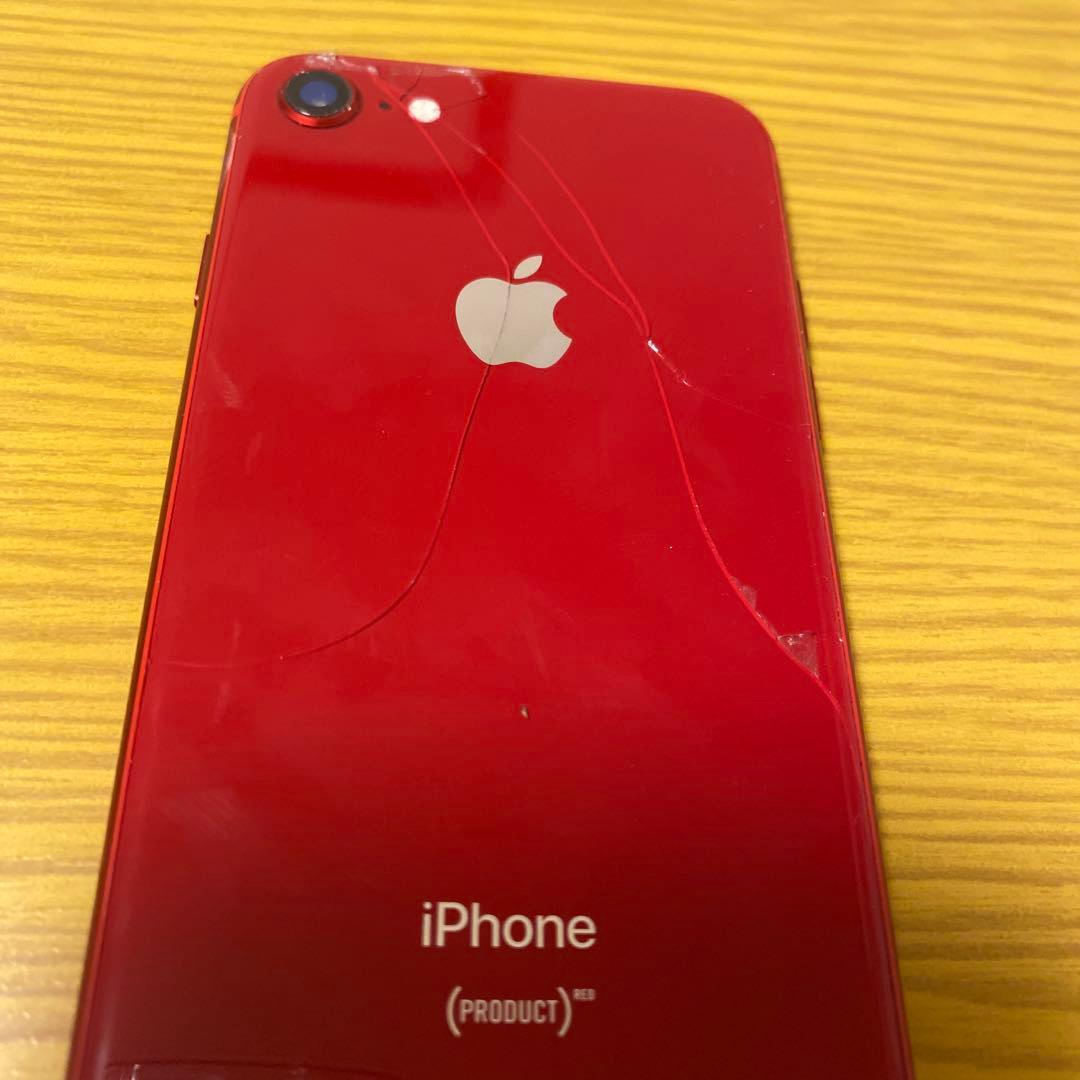 iPhone8PRODUCT(RED) 本体　64GB 画面割れあり　SIM解除