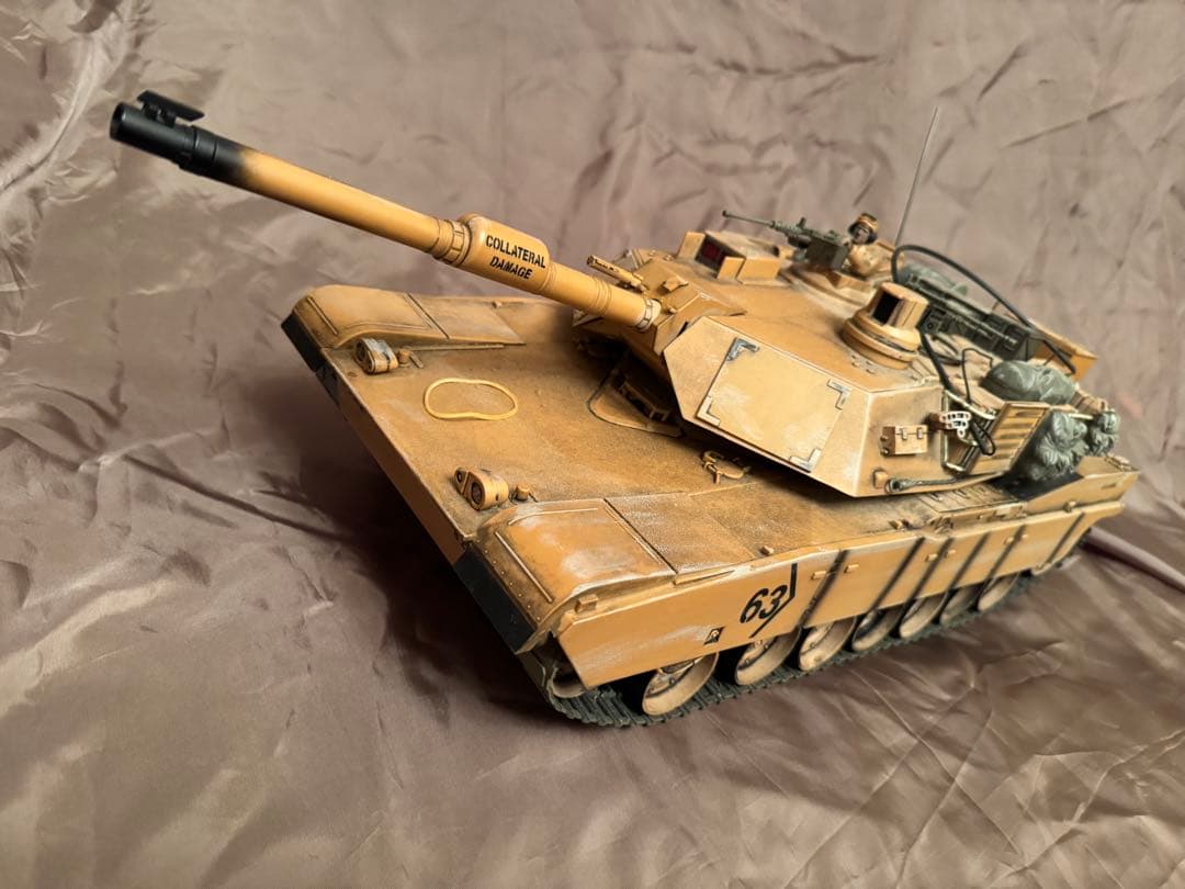 童友社 RC M1A2エイブラムス　戦車　1/16　イラク駐留米軍仕様　動作品