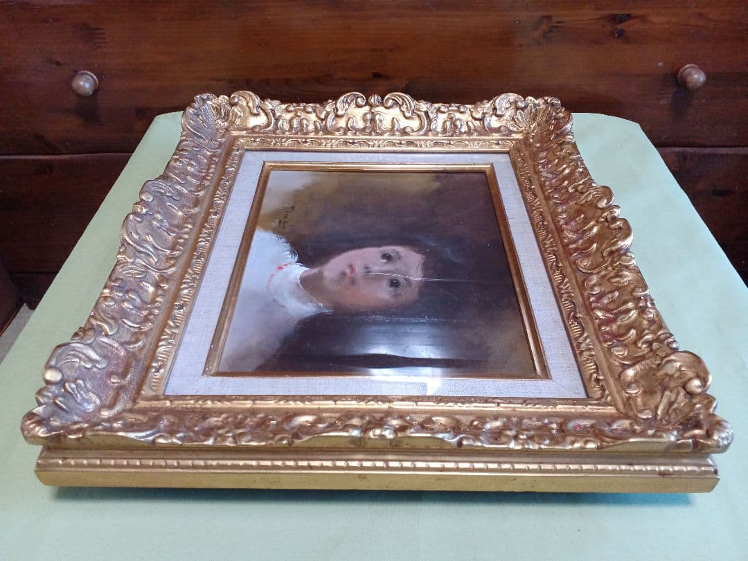 ◆今井隆　「少女」　油彩Ｆ3号　日本美術連盟会員　師：須田国太郎　早逝の画家◆