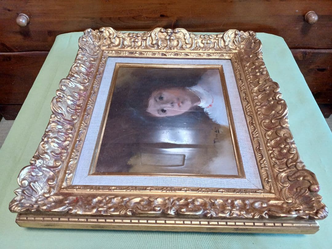 ◆今井隆　「少女」　油彩Ｆ3号　日本美術連盟会員　師：須田国太郎　早逝の画家◆