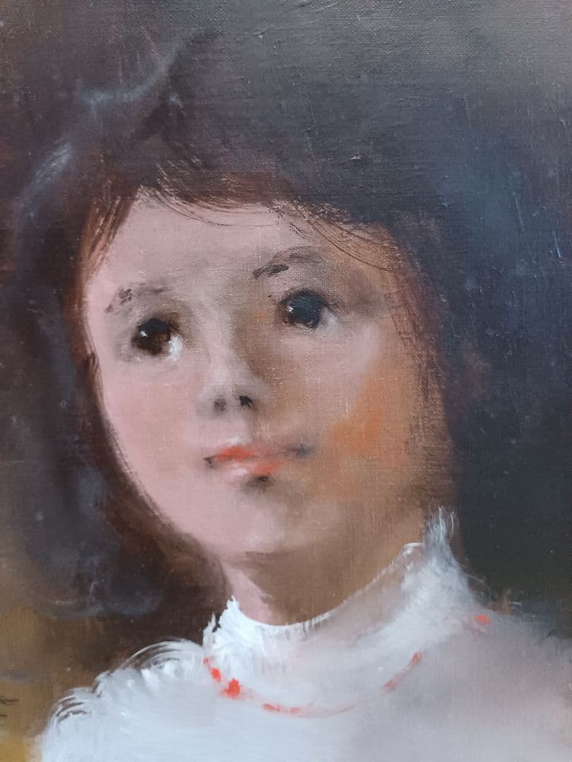 ◆今井隆　「少女」　油彩Ｆ3号　日本美術連盟会員　師：須田国太郎　早逝の画家◆