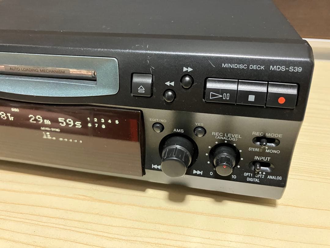 SONY ソニー　MDデッキ　MDS-S39 メンテナンス済