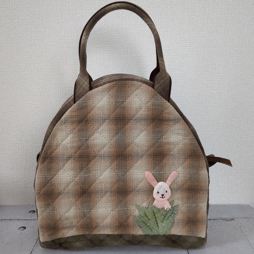 パッチワーク　カントリーハウスのバッグ