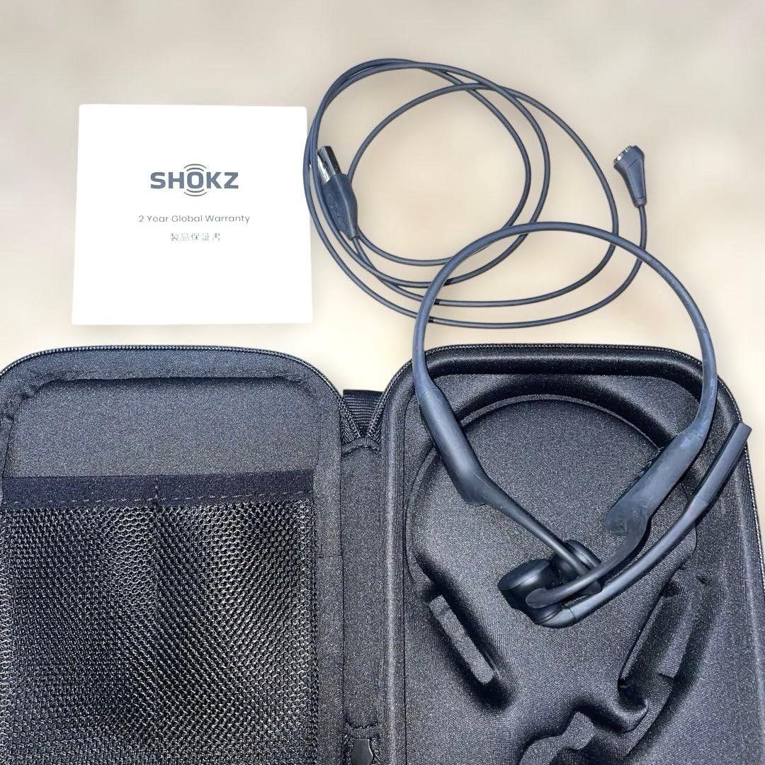 【美品】SHOKZ OPENCOMM 骨伝導イヤホン
