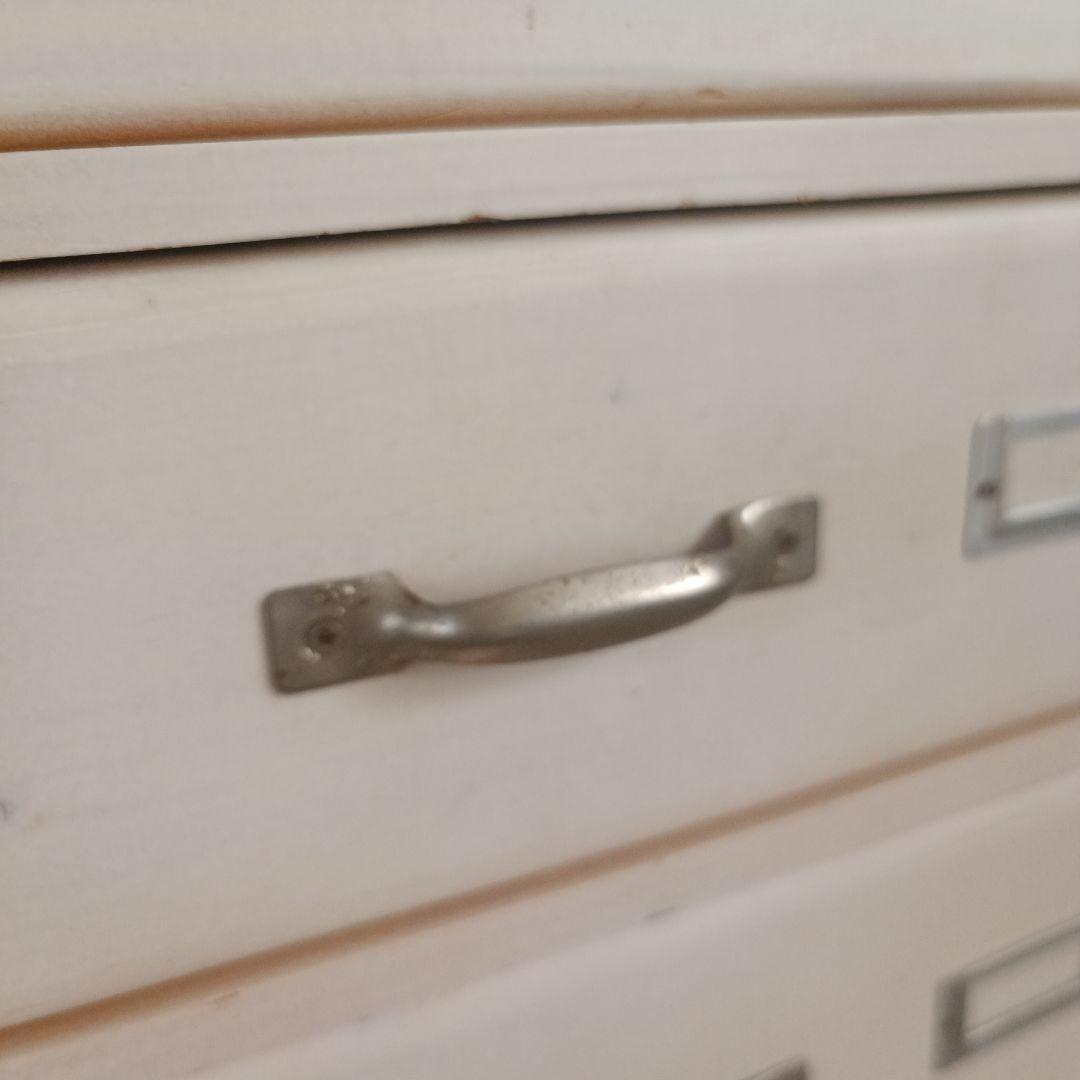 レトロ 白 6段チェスト キャビネット 北欧 ナチュラル モダン アンティーク風