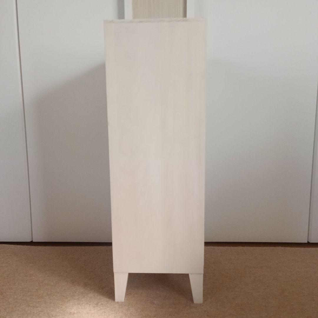 レトロ 白 6段チェスト キャビネット 北欧 ナチュラル モダン アンティーク風