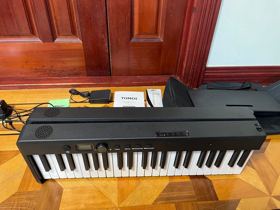 TOMOI 折り畳み式 電子ピアノ 88鍵盤 TP88-F1 セット