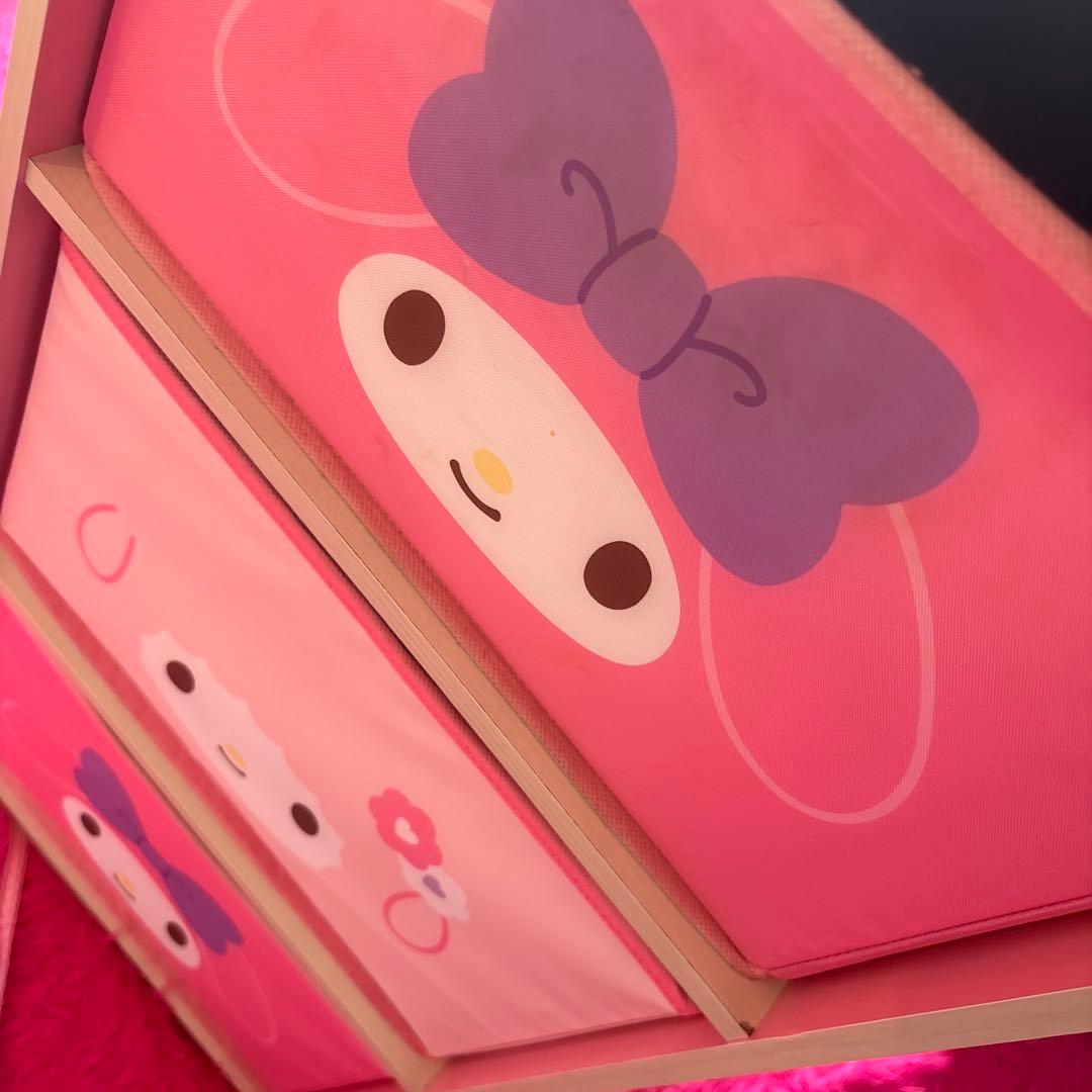 マイメロ♡３段カラーボックス♡収納boxセット