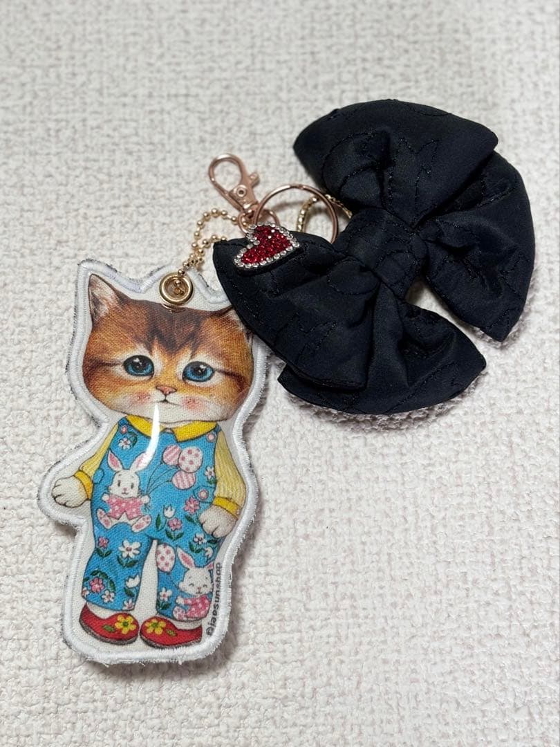 ゆ*ら様 コヤンイサムチョン　ハンドメイド　ボディーバッグ　ボリちゃん　黒チェッ