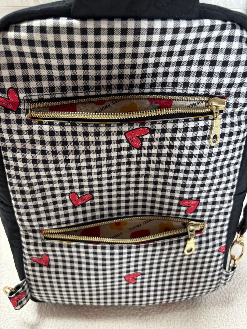 ゆ*ら様 コヤンイサムチョン　ハンドメイド　ボディーバッグ　ボリちゃん　黒チェッ