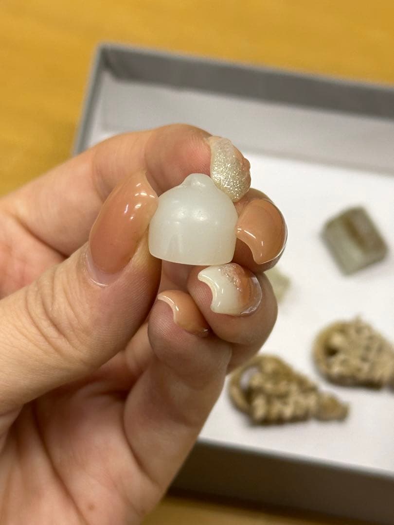 砡 5 點 和田玉 清時代耳環 中國古美術 小物アクセサリー