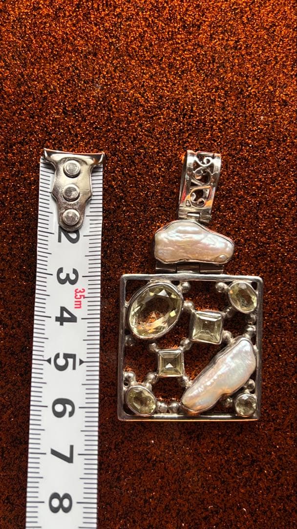 シルバー925 淡水パール ペンダント