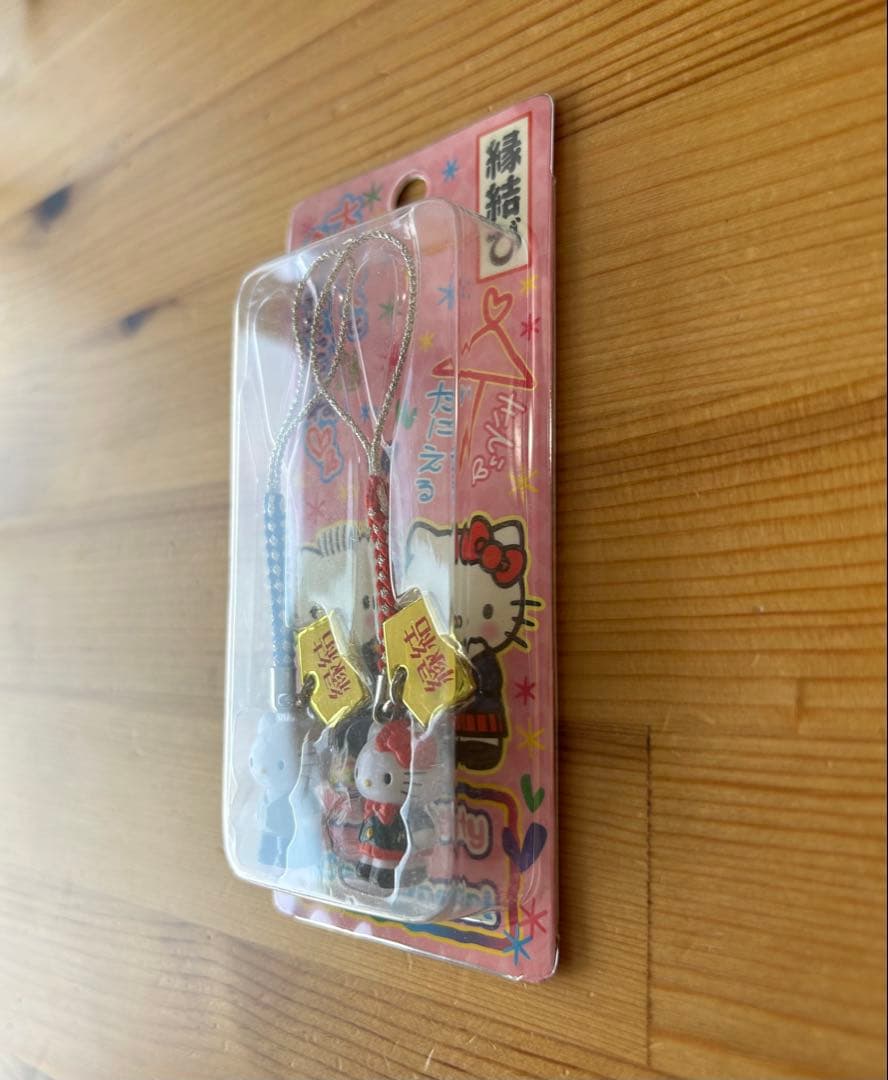 【レア】 ハローキティ 根付け ストラップ キティ＆ダニエル 縁結び
