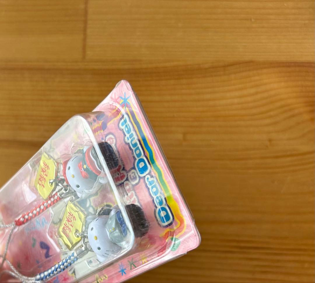 【レア】 ハローキティ 根付け ストラップ キティ＆ダニエル 縁結び