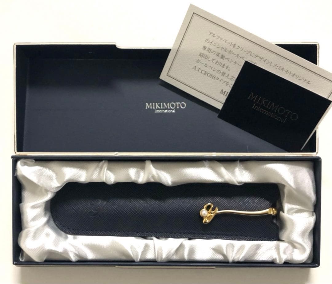 MIKIMOTO パール付き 置き時計、フォトフレーム、ボールペン 4点セット