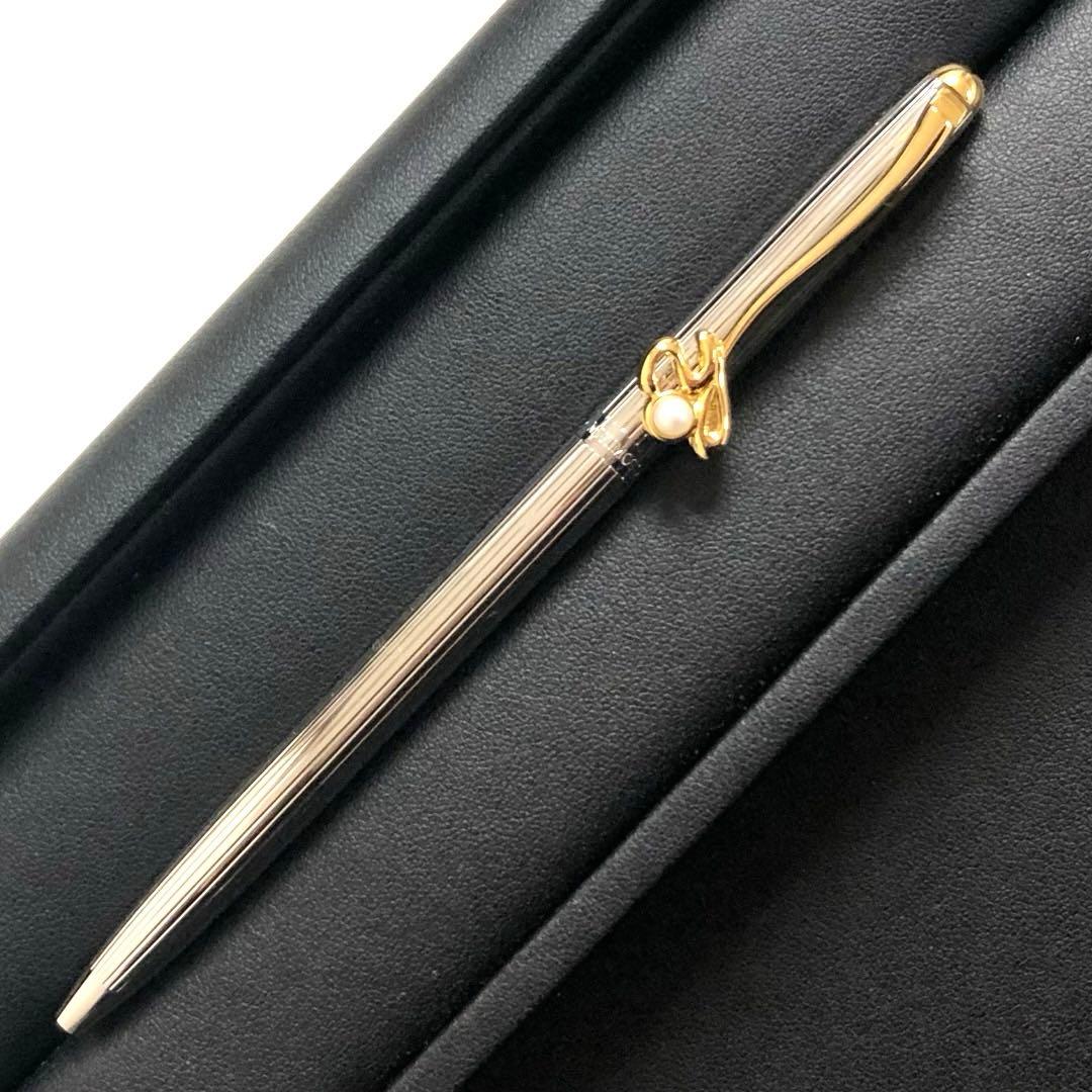 MIKIMOTO パール付き 置き時計、フォトフレーム、ボールペン 4点セット