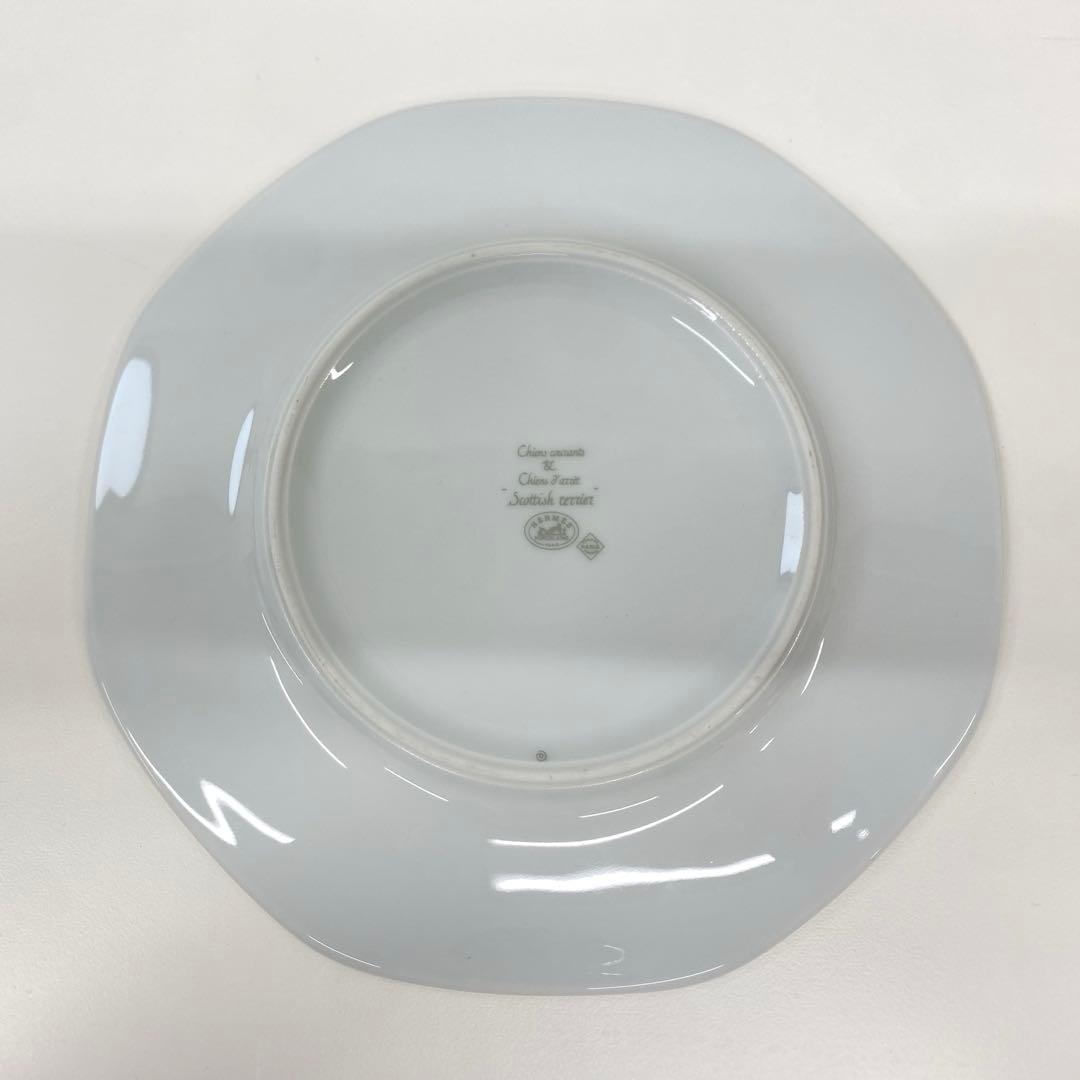 HERMES エルメス スコティッシュテリア 皿 食器 グリーン 本体のみ