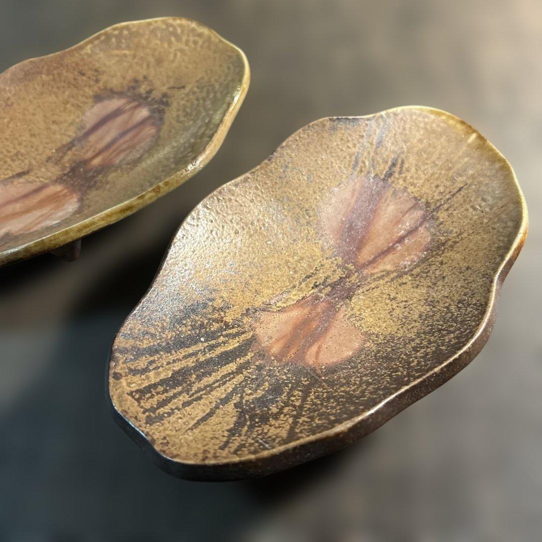 備前焼の皿　ぼた餅　2枚セット