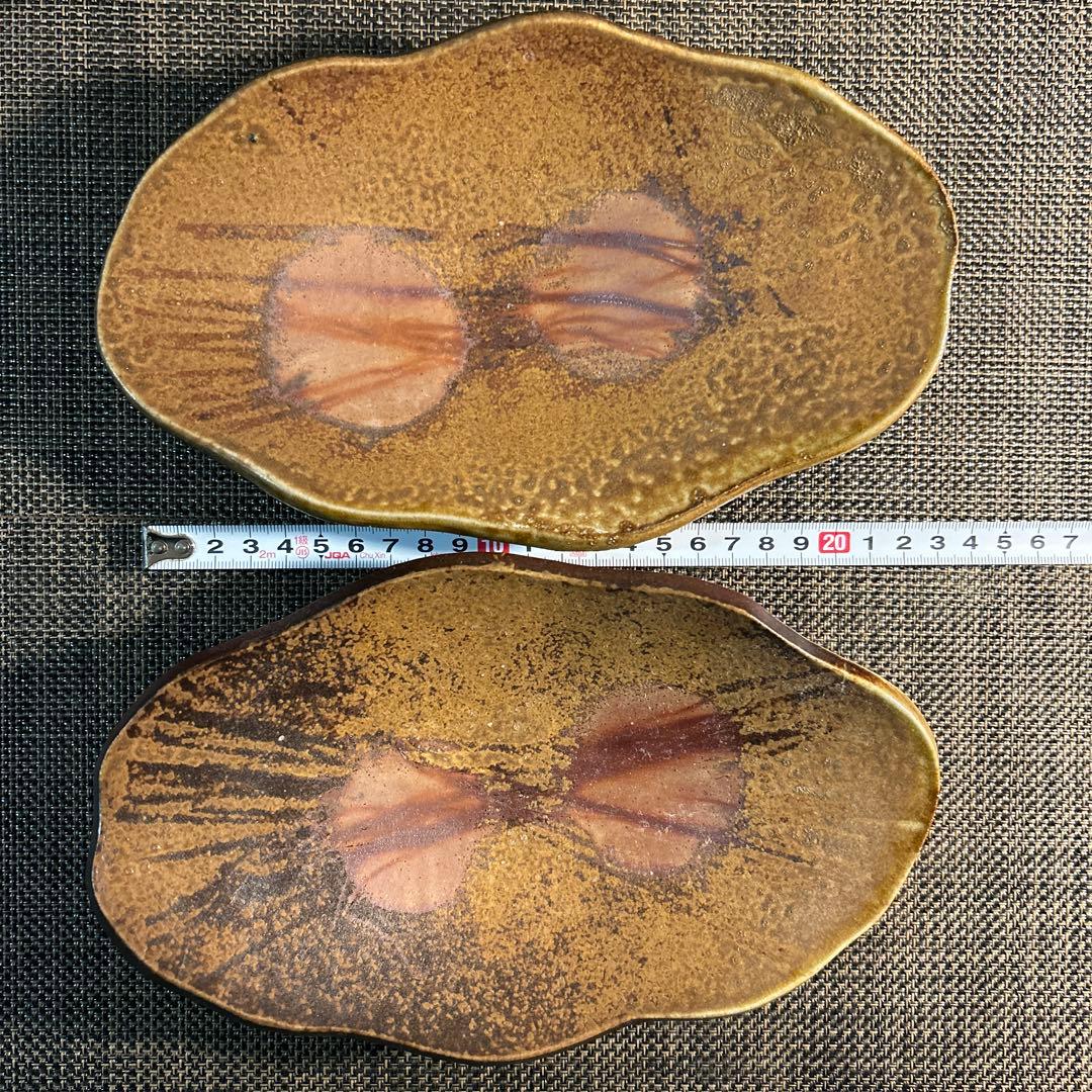 備前焼の皿　ぼた餅　2枚セット