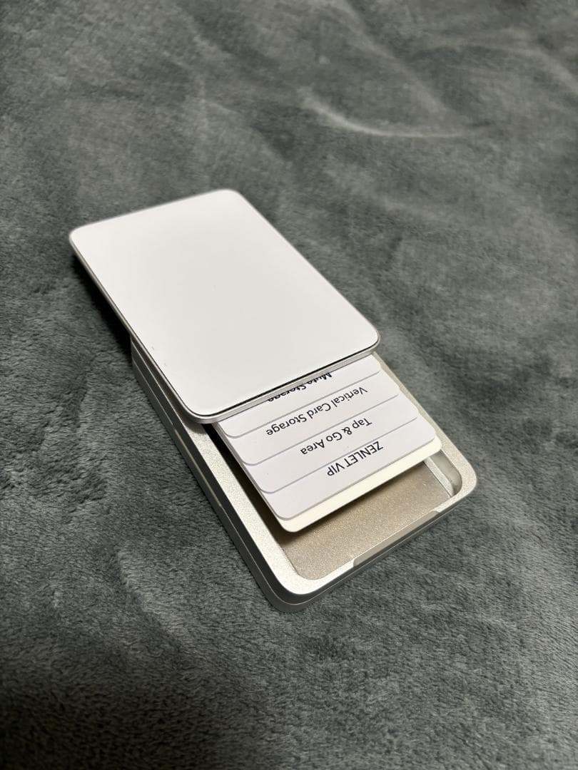 【未使用・美品】ZENLET 3 Pro スマートウォレット シルバーマット