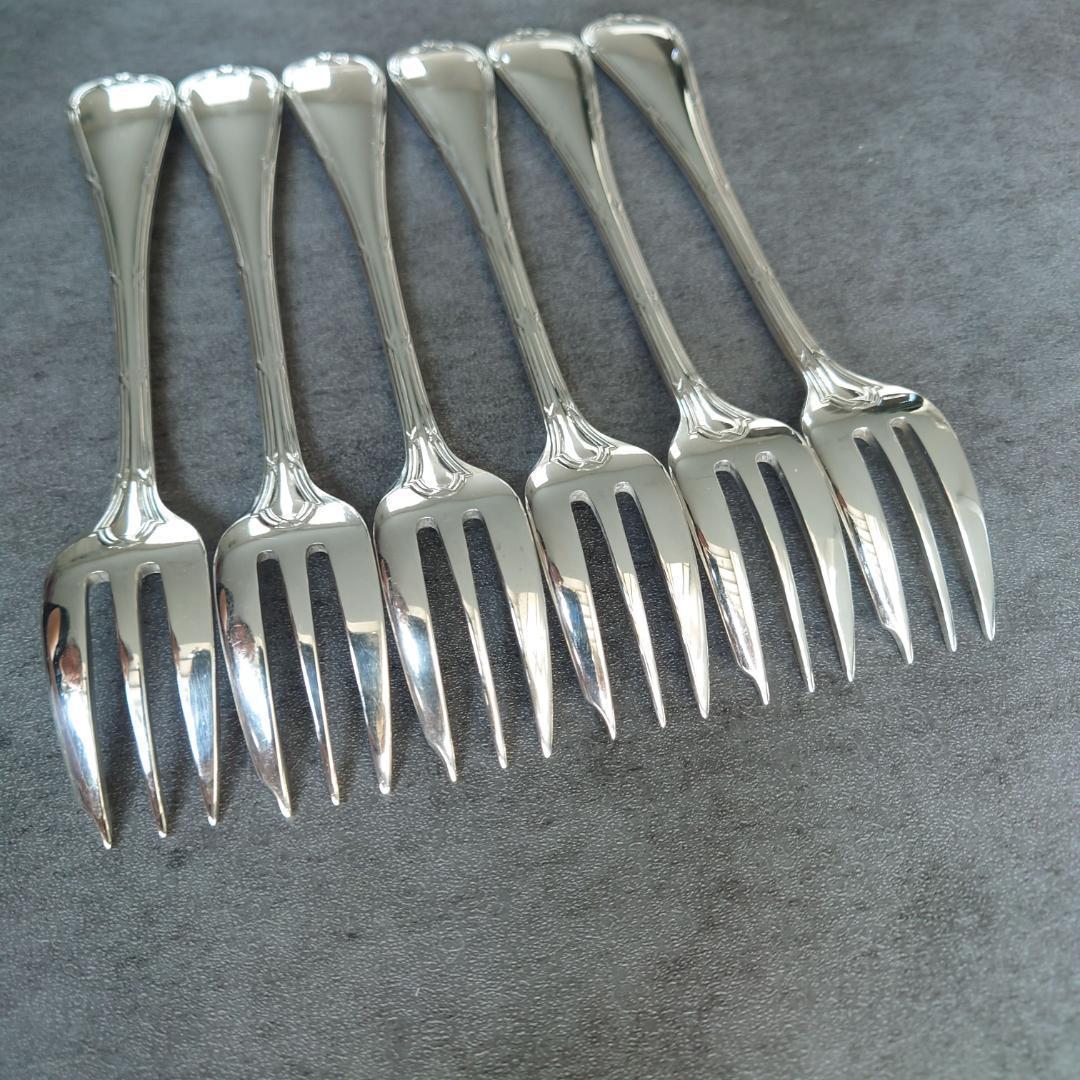 美品 クリストフル リュバン ケーキフォーク 6点