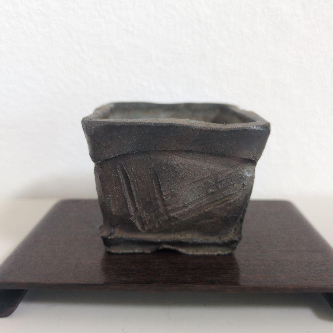 備前　小品盆栽鉢