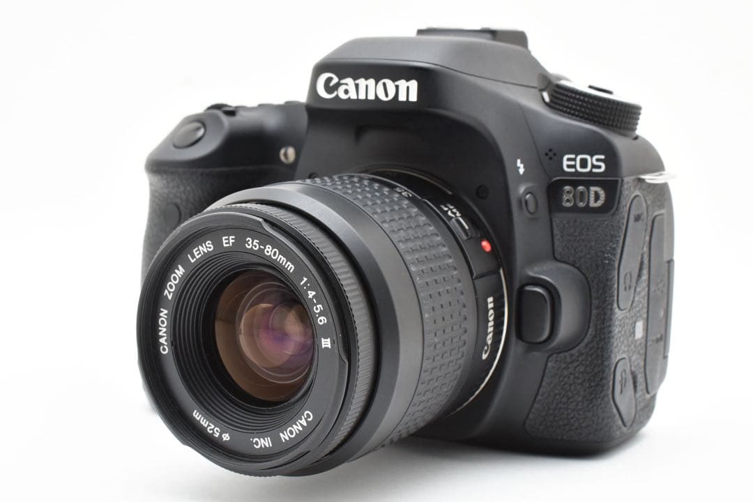 一眼レフカメラCanon EOS 80D標準レンズセット☆EF35-80mm