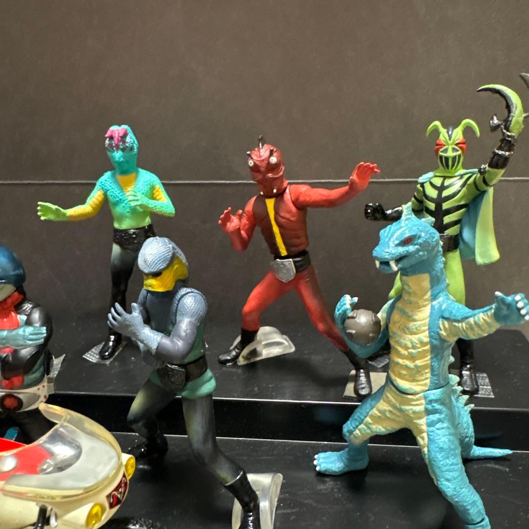 初代仮面ライダー &全11体怪人フィギュアセット サイクロン付き