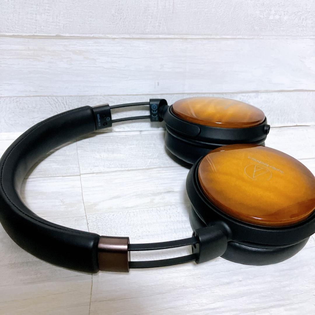 【極美品】オーディオテクニカ ATH-WP900 有線ヘッドホン ハイレゾ 杢目