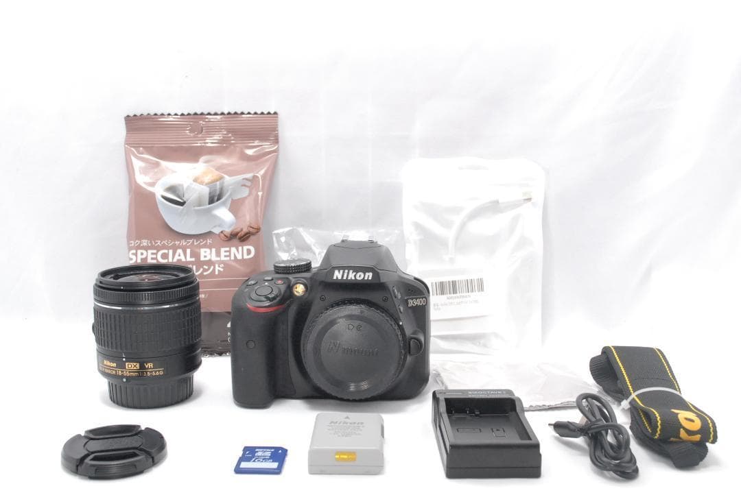 届いてすぐ使える✨Nikon D3400 デジタル一眼レフカメラ　標準　レンズ