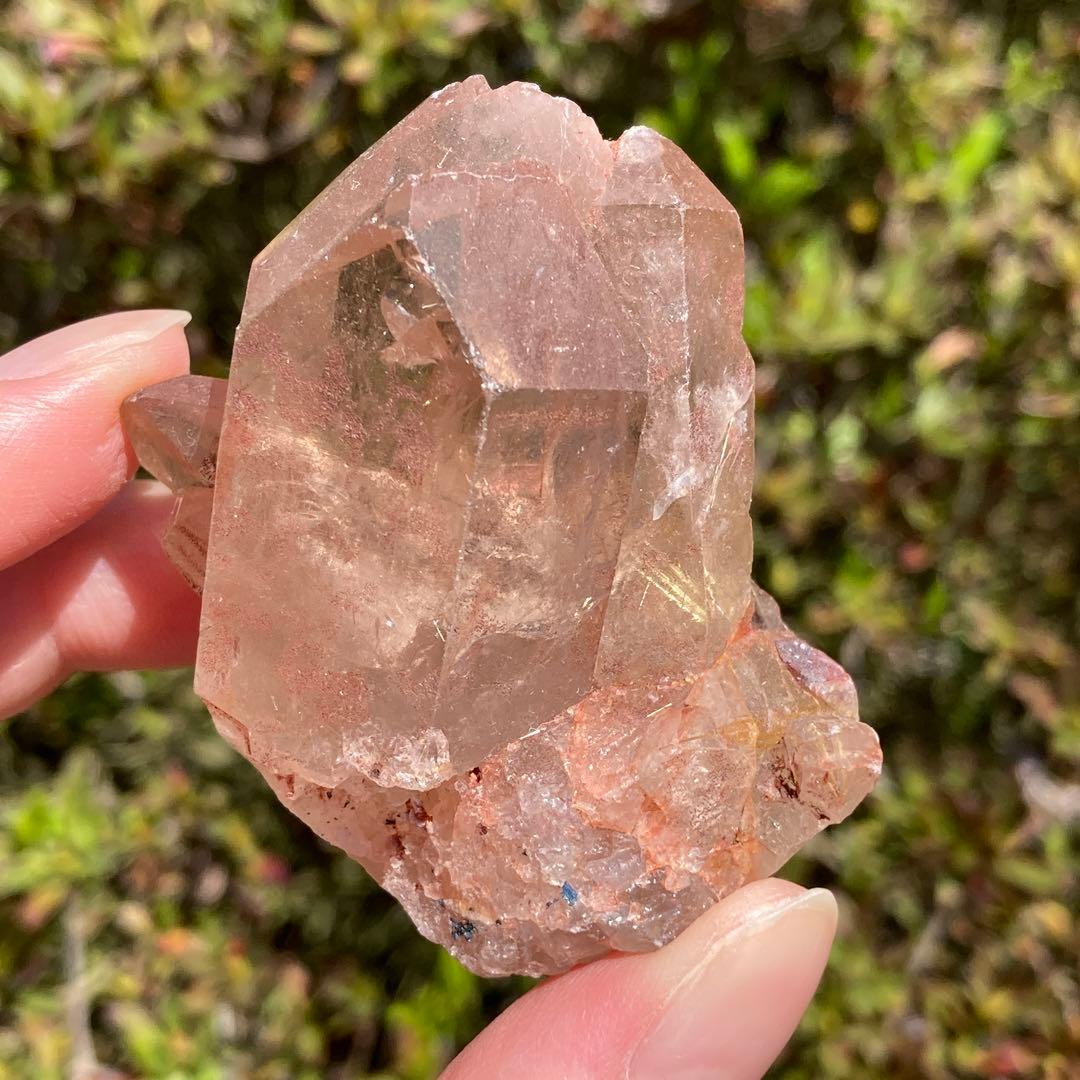 ルチルクォーツ 原石 ポイント クラスター