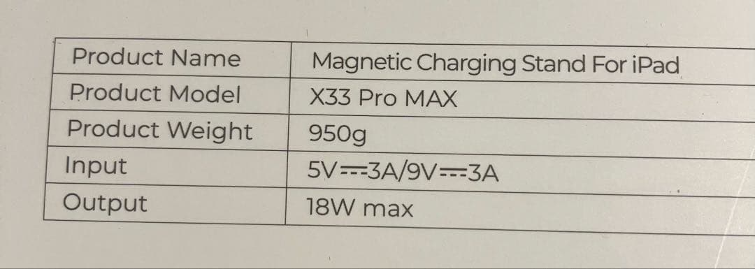 KUXIU X33Pro MAX iPad 磁気充電スタンド スマートコネクタ