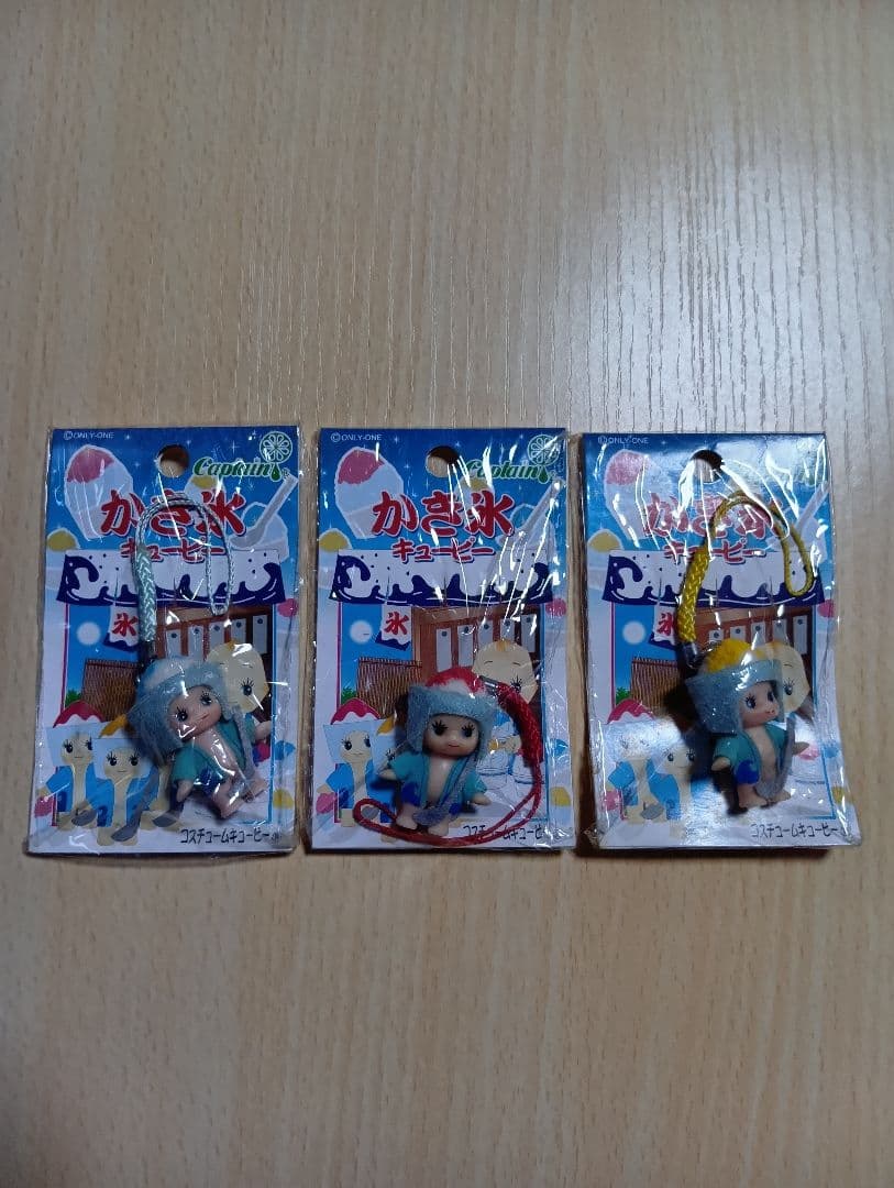 【新品未使用】非売品！かき氷キューピー 3点セット 。地域限定、夏限定。