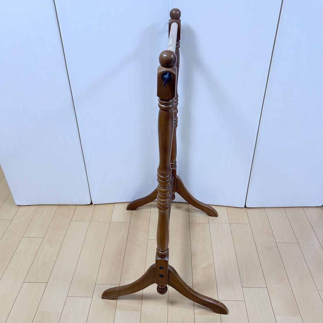 アンティークハンガーラック　タオルかけ　ハンガースタンド　ろくろ加工　英国調