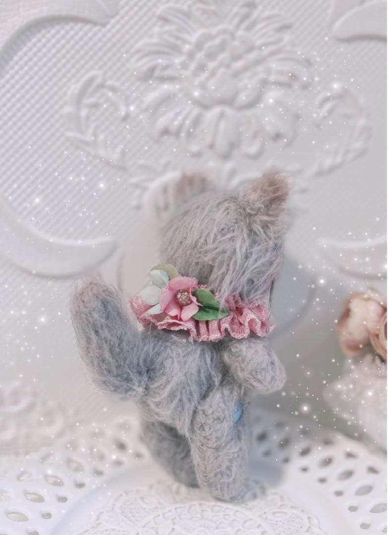★新作★ ハンドメイドぬいぐるみ　 ⁂グレーテディキャット ⁂