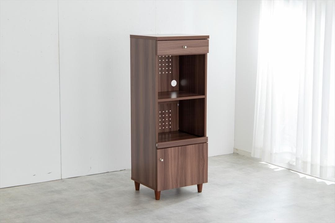 【送料無料】【幅45cm】スリムレンジ台 ボード キッチン収納 棚 コンセント